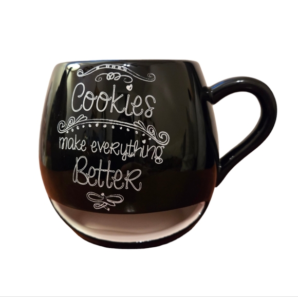 Cookies Make Everything Better Mug with Cookie Holder - Cute Gift Mug 10 oz - Picture 1 of 7